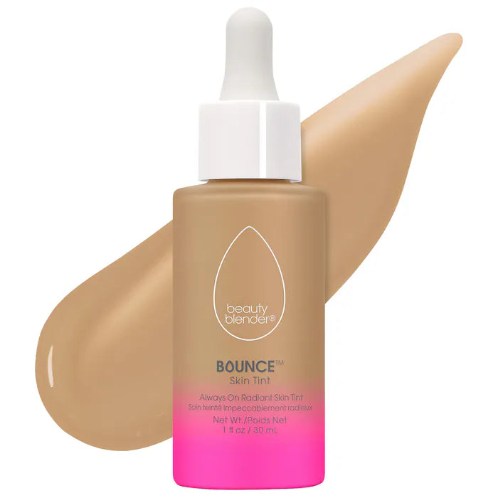 Serum con color Bounce™ 12-Hour Always On Radiant Skin Tint - Beautyblender vista frontal con fondo blanco.