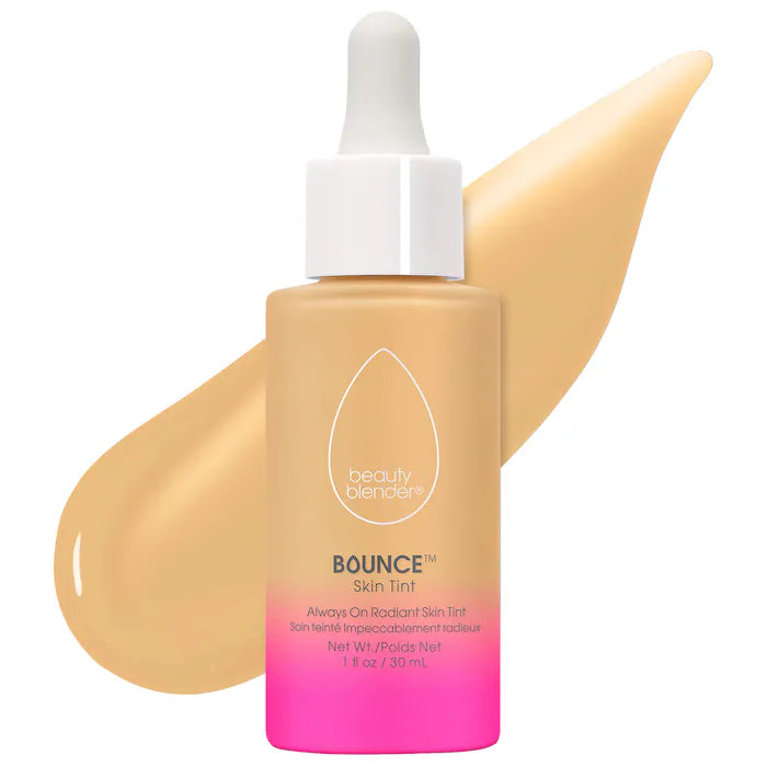 Serum con color Bounce™ 12-Hour Always On Radiant Skin Tint - Beautyblender vista frontal con fondo blanco.