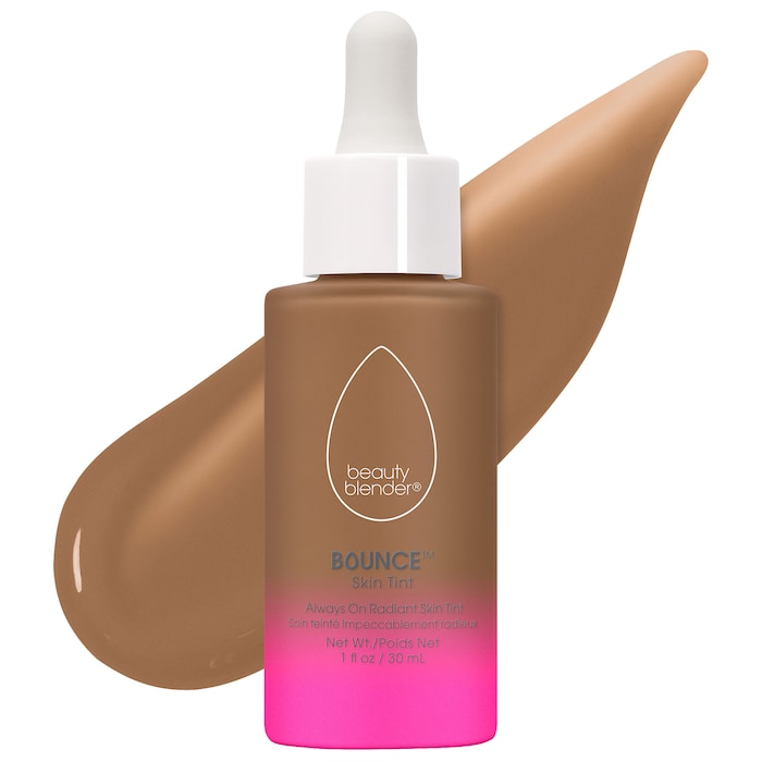 Serum con color Bounce™ 12-Hour Always On Radiant Skin Tint - Beautyblender vista frontal con fondo blanco.