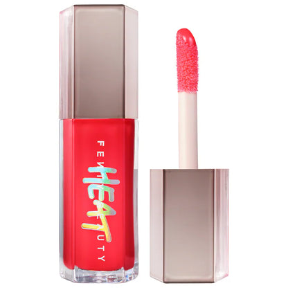 Labial Gloss Bomb Heat Universal Lip Luminizer + Plumper - Fenty Beauty vista frontal con fondo blanco.