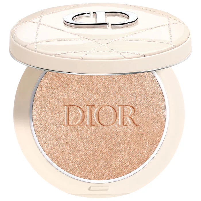 Iluminador Forever Couture Luminizer Highlighter Powder - Dior vista frontal con fondo blanco.