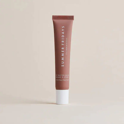 Labial hidratante Lip Butter Balm for Hydration & Shine - Summer Fridays vista frontal con fondo blanco.