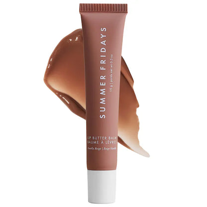 Labial hidratante Lip Butter Balm for Hydration & Shine - Summer Fridays vista frontal con fondo blanco.