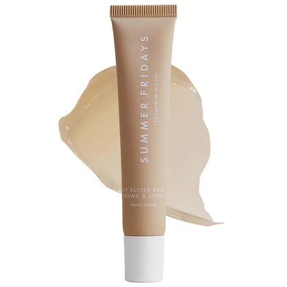 Labial hidratante Lip Butter Balm for Hydration & Shine - Summer Fridays vista frontal con fondo blanco.