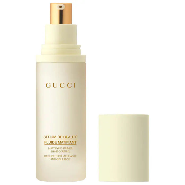 Primer Matte Sérum De Bauté Fluid Matifiant  - Gucci vista frontal con fondo blanco.