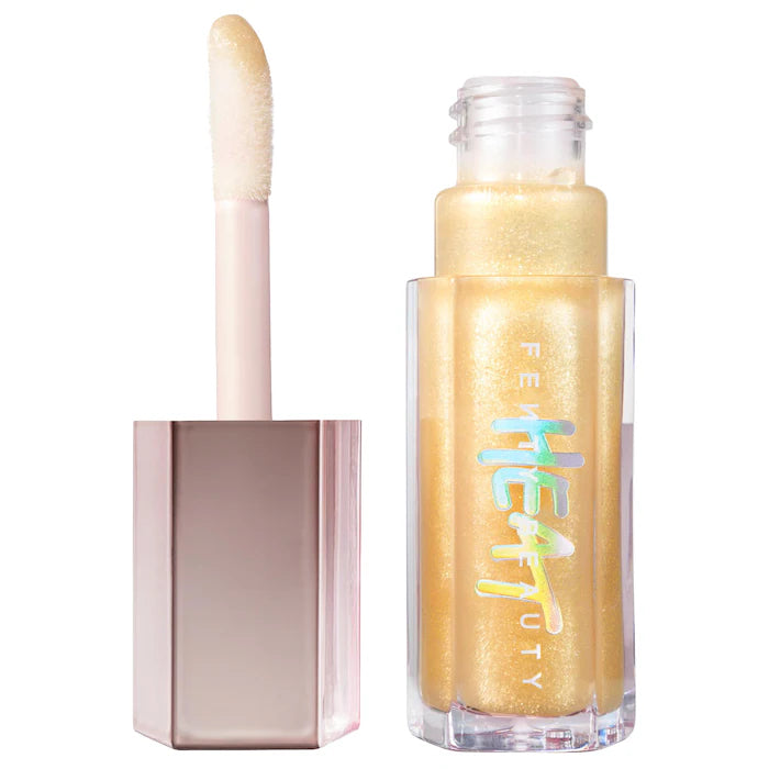 Labial Gloss Bomb Heat Universal Lip Luminizer + Plumper - Fenty Beauty vista frontal con fondo blanco.