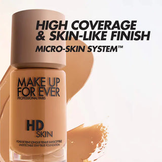 Base de Maquillaje HD Skin Long-Lasting Waterproof Natural Matte - MAKE UP FOR EVER
