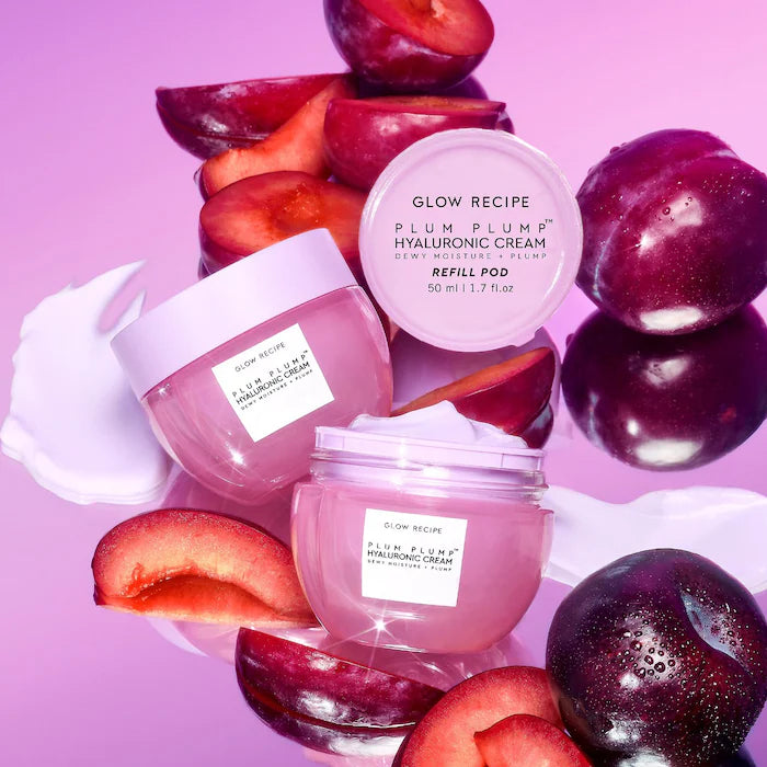 Crema Hidratante con Ácido Hialurónico Plum Plump Refillable - Glow Recipe