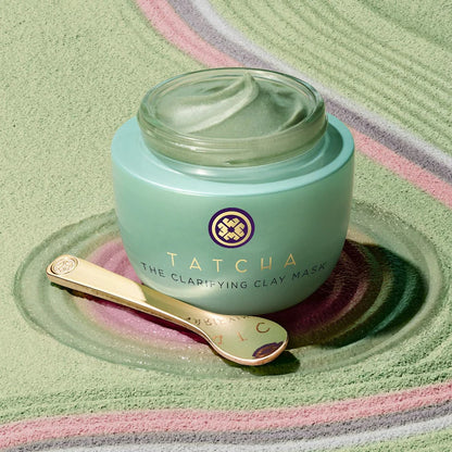 The Clarifying Clay Mask™ Tratamiento exfoliante de poros - Tatcha vista frontal con fondo blanco.