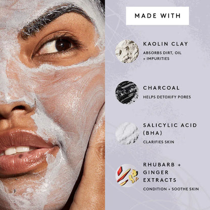 Cookies N Clean™ Mascarilla facial Arcilla desintoxicante de poros - Fenty Skin vista frontal con fondo blanco.