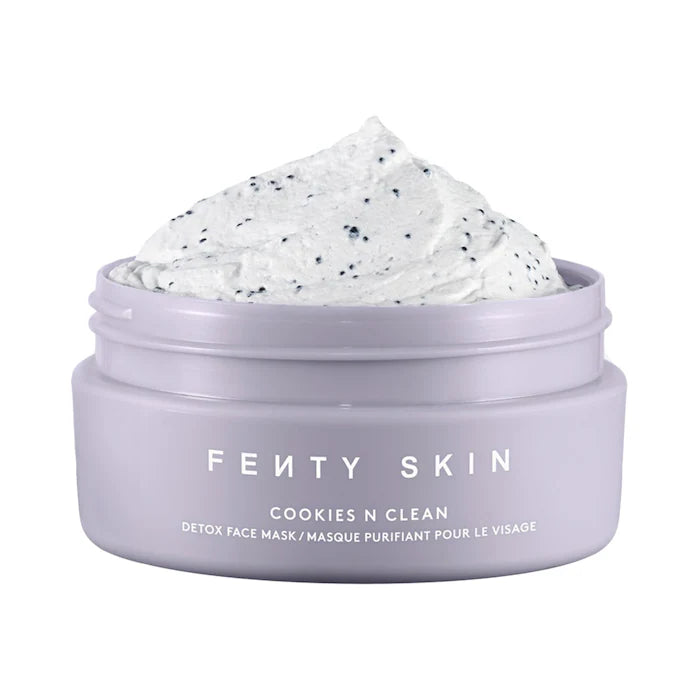 Cookies N Clean™ Mascarilla facial Arcilla desintoxicante de poros - Fenty Skin vista frontal con fondo blanco.