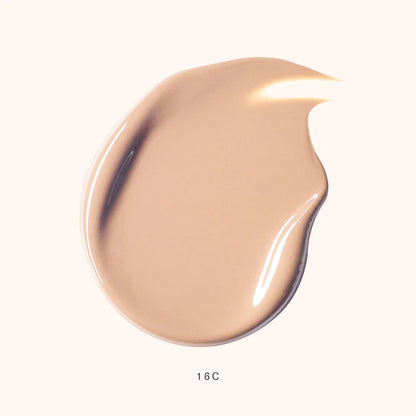 Base de maquillaje tinte con color Hidratante Positive Light SPF 20 - Rare Beauty vista frontal con fondo blanco.