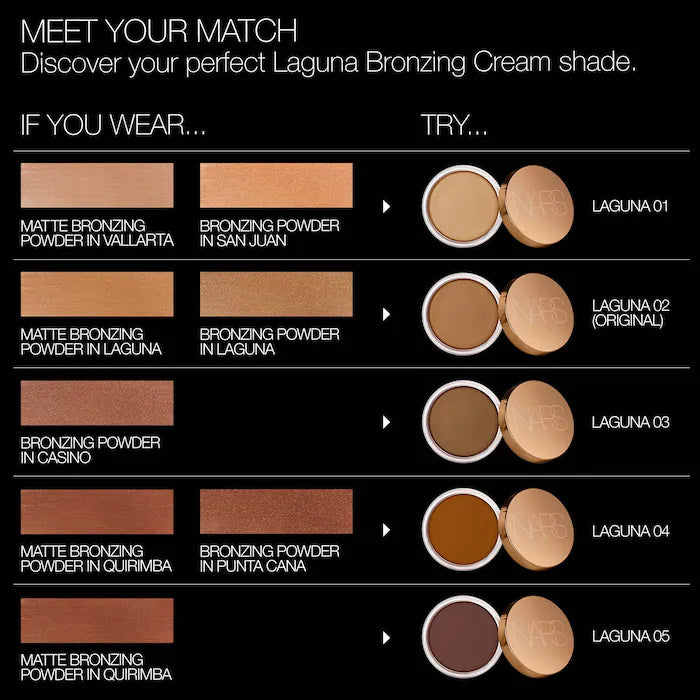 Bronzer en Crema Laguna™ - NARS vista frontal con fondo blanco.