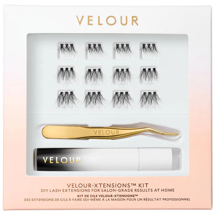 Kit de Pestañas postizas Velour-Xtensions™ - Velour Lashes vista frontal con fondo blanco.