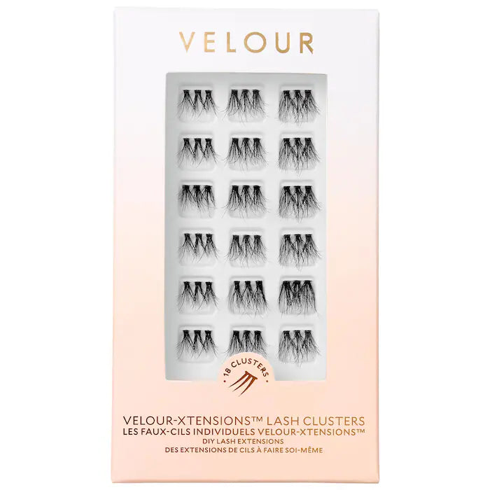 Pestañas postizas Velour-Xtensions™ False Lash Clusters - Velour Lashes vista frontal con fondo blanco.