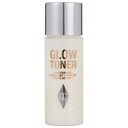 Tónico Facial Iluminador diario con Niacinamida Glow Toner™ - Charlotte Tilbury vista frontal con fondo blanco.