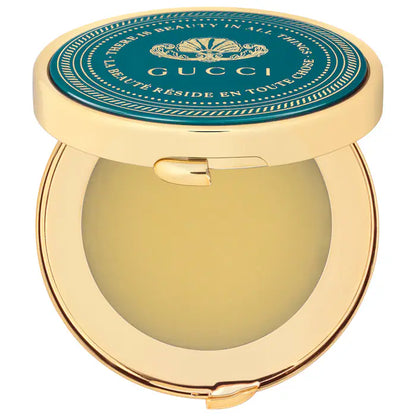 Bálsamo Labial Multipurpose Hydrating and Nourishing Balm - Gucci vista frontal con fondo blanco.