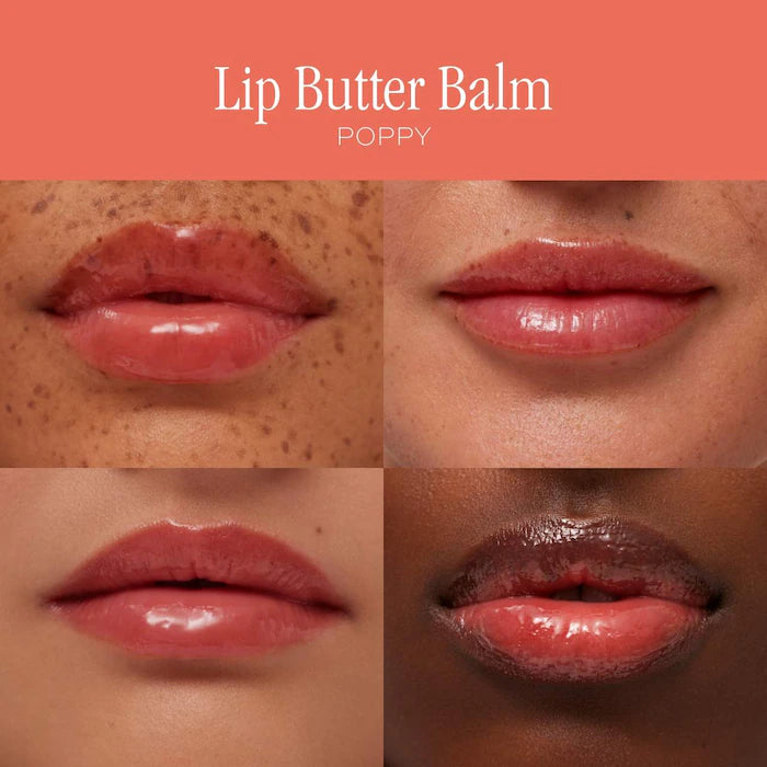 Labial hidratante Lip Butter Balm for Hydration & Shine - Summer Fridays vista frontal con fondo blanco.