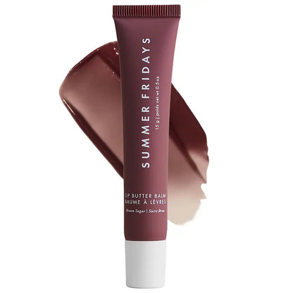 Labial hidratante Lip Butter Balm for Hydration & Shine - Summer Fridays vista frontal con fondo blanco.