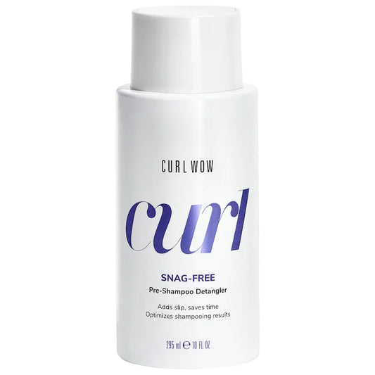 Pre-Shampoo Desenredante Curl Wow SNAG-FREE™ para cabellos rizados - COLOR WOW vista frontal con fondo blanco.