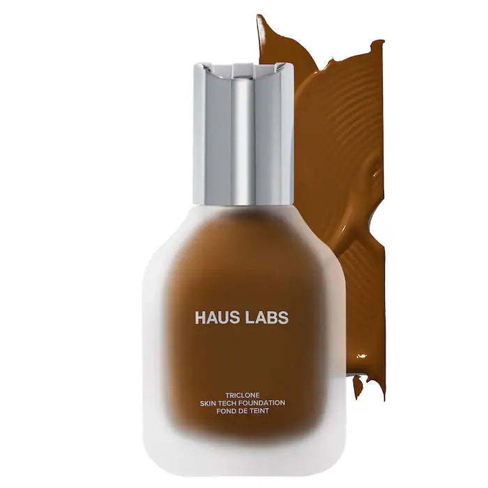 Base de Maquillaje Triclone Skin Tech™ Medium Coverage with Fermented Arnica - HAUS LABS vista frontal con fondo blanco.