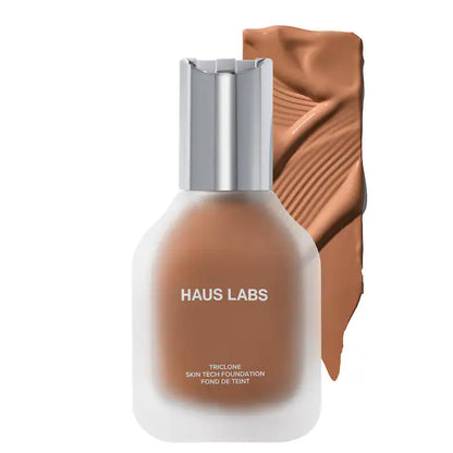 Base de Maquillaje Triclone Skin Tech™ Medium Coverage with Fermented Arnica - HAUS LABS vista frontal con fondo blanco.