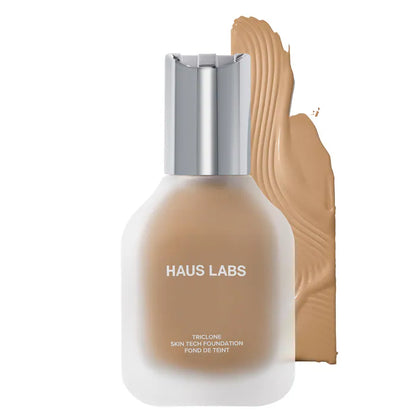 Base de Maquillaje Triclone Skin Tech™ Medium Coverage with Fermented Arnica - HAUS LABS vista frontal con fondo blanco.