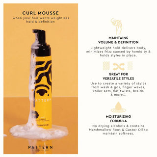 Curl Mousse para rulos y ondas: definición & volumen - PATTERN by Tracee Ellis Ross