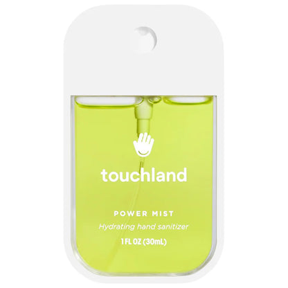 Sanitizante e hidratante de Manos Power Mist - Touchland vista frontal con fondo blanco.