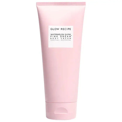 Crema Corporal Watermelon Glow AHA Pink Dream - Glow Recipe vista frontal con fondo blanco.