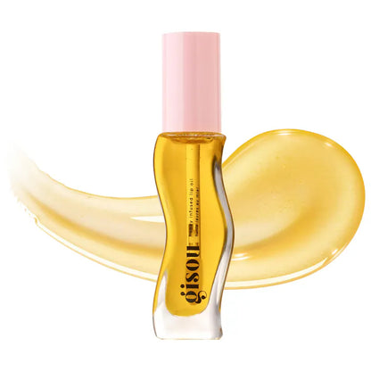 Lip Oil Honey Infused Hydrating- Gisou vista frontal con fondo blanco.