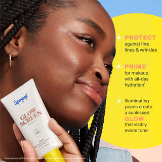 Protector solar facial Glowscreen SPF 40 with Hyaluronic Acid + Niacinamide - Supergoop!