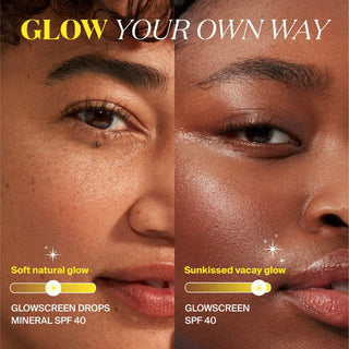 Protector solar facial Glowscreen SPF 40 with Hyaluronic Acid + Niacinamide - Supergoop!