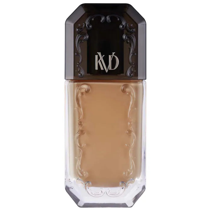 Base de Maquillaje Good Apple Non-Comedogenic Full Coverage - KVD Beauty vista frontal con fondo blanco.