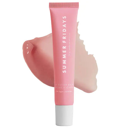 Labial hidratante Lip Butter Balm for Hydration & Shine - Summer Fridays vista frontal con fondo blanco.