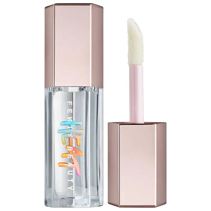 Labial Gloss Bomb Heat Universal Lip Luminizer + Plumper - Fenty Beauty vista frontal con fondo blanco.