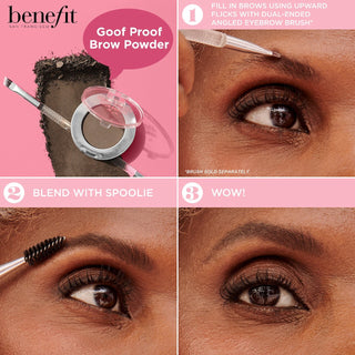 Polvo para cejas rellenador Goof Proof Waterproof - Benefit Cosmetics