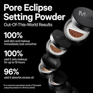 Pore Eclipse Matte: Polvos fijadores translúcidos sin talco - MILK MAKEUP