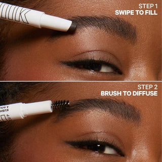 Lápiz de cejas KUSH Brow Shadow Stick Waterproof - MILK MAKEUP