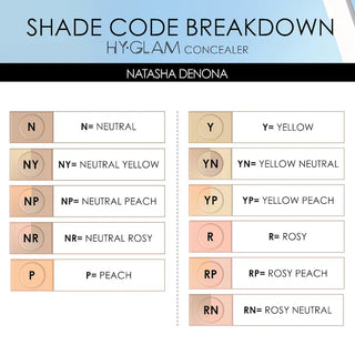 Corrector Hy-Glam Brightening & Hydrating Crease Proof Serum Concealer - NATASHA DENONA