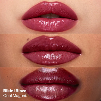 Labial brillante hidratante Wet Stick™ con ceramidas - Kosas vista frontal con fondo blanco.