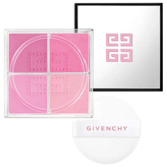 Rubor en polvos sueltos Prisme Libre 12H Radiance - Givenchy vista frontal con fondo blanco.