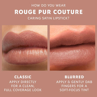 Labial Rouge Pur Couture Caring Satin Lipstick with Ceramides - Yves Saint Laurent