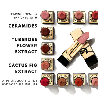 Labial Rouge Pur Couture Caring Satin Lipstick with Ceramides - Yves Saint Laurent