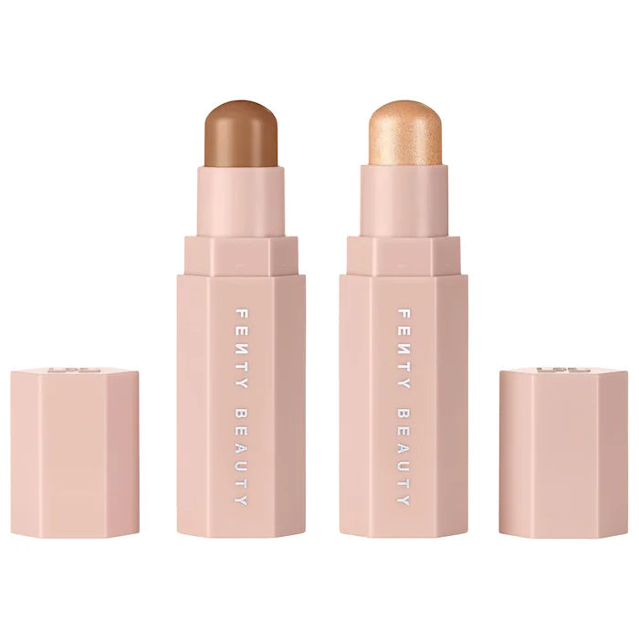 Duo Iluminador + Bronzer Match Stix Ed. limitada - Fenty Beauty vista frontal con fondo blanco.