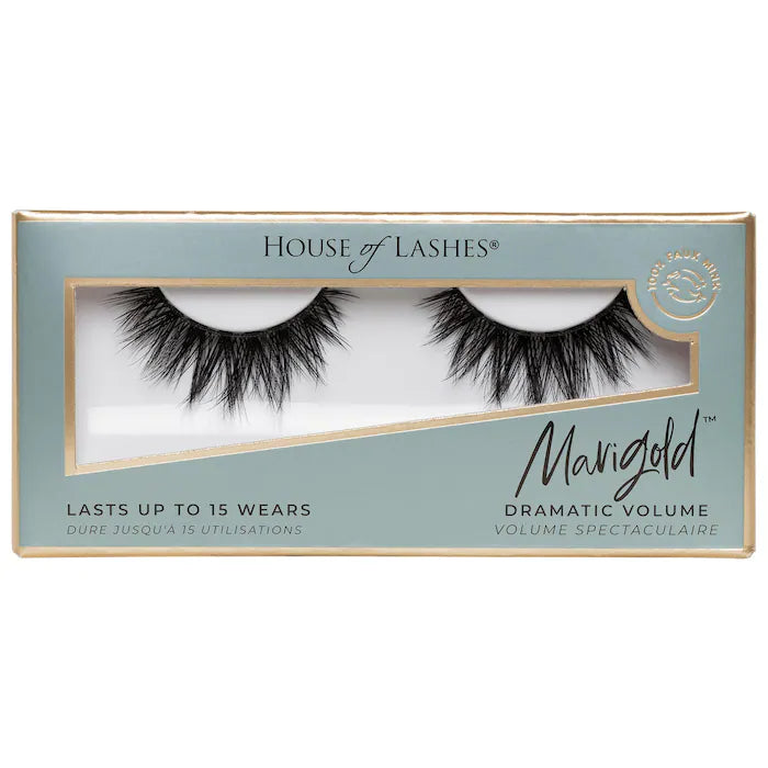 Pestañas postizas reutilizables Faux Mink Volumizing - House of Lashes vista frontal con fondo blanco.