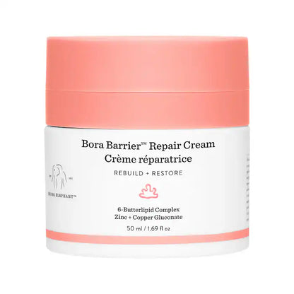 Crema Reparadora con Complejo 6-Butterlipid Bora Barrier™ - Drunk Elephant vista frontal con fondo blanco.