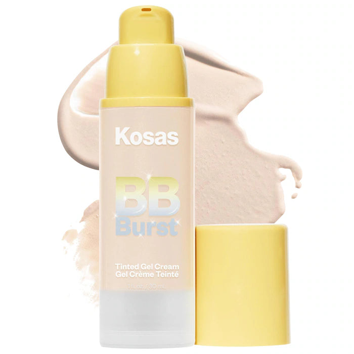 BB Cream en gel hidratante con color y péptidos de cobre BB Burst™ - Kosas vista frontal con fondo blanco.