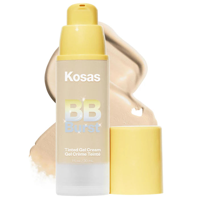 BB Cream en gel hidratante con color y péptidos de cobre BB Burst™ - Kosas vista frontal con fondo blanco.