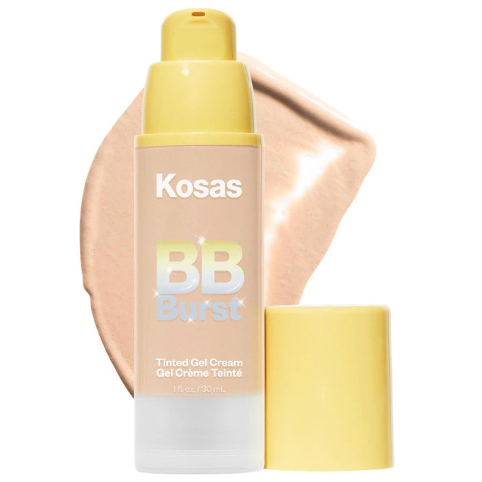 BB Cream en gel hidratante con color y péptidos de cobre BB Burst™ - Kosas vista frontal con fondo blanco.